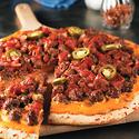 Spicy Nacho Beef Pizza