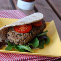 Mushroom Burger Wrap